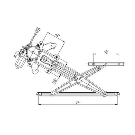 Tyc 660245 Power Window Motor And Regulator Assembly 660245